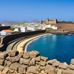 카보베르데 산티아고 섬 명소 - Cidade Velha Fortress**

"A panoramic view of the Real de São Filipe fortress in Cidade Velha, Cape ...